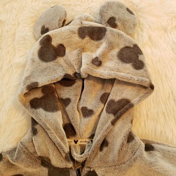 Disney's Mickey Mouse Gray Fleece Women's Hoodie - Picture 2 of 11